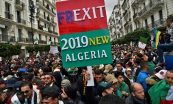 Des Algériens manifestent en masse le 22 mars 2019 dans la capitale Alger pour réclamer le départ du président Abdelaziz Bouteflika