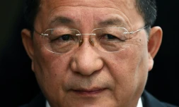 Le chef de la diplomatie nord-coréenne, Ri Yong Ho, à New York, le 25 septembre 2017