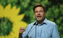 Le dirigeant des Verts allemands Robert Habeck, Ă Bielefeld, le 16 novembre 2019