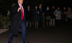 Le président américain Donald Trump quitte la Maison Blanche pour se rendre au sommet de Davos (Suisse), le 20 janvier 2020 à Washington