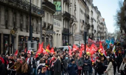 Manifestion à Nantes pour réclamer une revalorisation des salaires le 17 mars 2022