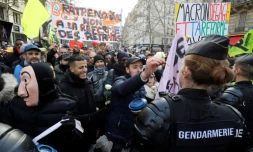 Manifestation à Paris contre la réforme des retraites, le 4 janvier 2020