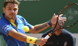 Le Suisse Stan Wawrinka lors du Masters 1000 de Monte-Carlo, le 19 avril 2017 