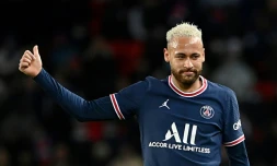 Le Brésilien Neymar lors de la rencontre PSG-Saint-Etienne, le 26 février 2022 à Paris.