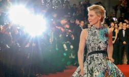 La présidente du jury Cate Blanchett sur le tapis rouge à Cannes, le 10 mai 2018