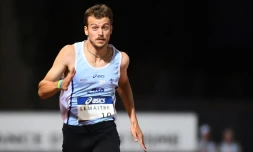 Christophe Lemaitre lors des Championnats de France, le 15 juillet 2017 à Marseille