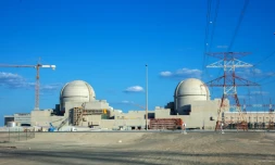 La centrale nucléaire de Barakah aux Emirats arabes unis. Image fournie par le service presse de la centrale le 13 février 2020.