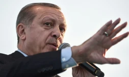 Le président turc Recep Tayyip Erdogan, le 4 mai 2017 à Istanbul