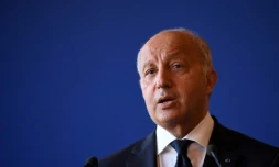 Le président du Conseil constitutionnel Laurent Fabius le 10 mai 2017 à Paris
