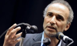 L'intellectuel musulman Tariq Ramadan lors d'une conférence en mars 2012