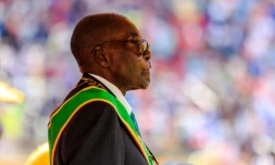 Le président zimbabwéen Robert Mugabe, à Harare, le 18 avril 2017