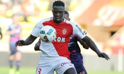 Le latéral de Monaco Benjamin Mendy face à Bordeaux, le 11 mars 2017 au stade Louis-II