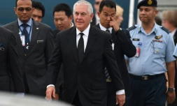 Le secrétaire d'Etat américain, Rex Tillerson, le 8 août 2017 à Subang en Malaisie