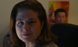 La correspondante de l'hebdomadaire L'OBS Ursula Gauthier dont l'expulsion de Pékin est imminente, le 26 décembre 2015 à Pékin