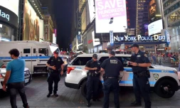 Des policiers à Times Square à New York le 1er juillet 2017