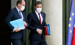 Olivier Véran et Jean Castex à l'Elysée, le 2 juin 2021