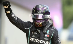Le pilote Mercedes Lewis Hamilton vainqueur du GP de Styrie sur le Red Bull Ring de Spielberg, le 12 juillet 2020