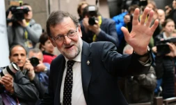 Le Premier ministre espagnol Mariano Rajoy à Bruxelles le 20 octobre 2016