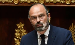 Edouard Philippe lors de la présentation de son plan de déconfinement devant les députés, le 28 avril 2020 à l'Assemblée nationale