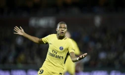 Kylian Mbappé auteur du 2e but du PSG contre Metz à Saint-Symphorien, le 8 septembre 2017