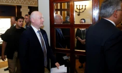 L'émissaire de Trump pour le Proche-Orient Jason Greenblatt, le 13 juillet 2017 à Jérusalem