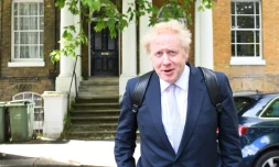 Le député conservateur Boris Johnson quitte son domicile dans le sud de Londres le 28 mai 2019