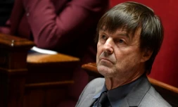 Nicolas Hulot lors d'une séance de questions au gouvernement, à l'Assemblée nationale, en novembre 2017
