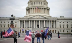 Des partisans de Donald Trump le 6 janvier 2021 à Washington