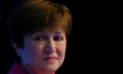 Kristalina Georgieva le 17 octobre 2019 lors des réunions d'automne du FMI et de la Banque mondiale à Washington