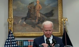 Le président américain Joe Biden à la Maison Blanche, le 22 août 2021 à Washington