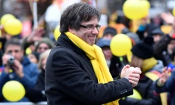 Le président déchu de Catalogne, Carles Puigdemont, le 7 décembre 2017 à Bruxelles