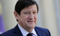 Patrick Kanner, patron des sénateurs socialistes, le 29 mars 2019 à l'Elysée à Paris