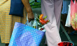 Image de sac au marché forain