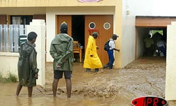 Lors des pluies torrentielles des 11 et 12 février 2003 à Sainte-Marie