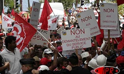 Jeudi 10 mars 2005 - 
Manifestation des syndicats du public et du privé contre la politique du gouvernement