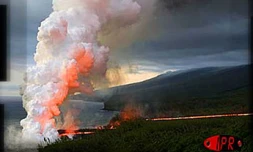 15 janvier 2002. L'union de l'eau et du feu au lever du soleil