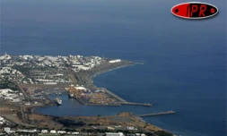 Jeudi 25 août 2005 -
Vue aérienne du port Est