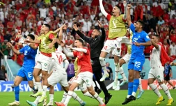 Mondial: le Maroc punit la Belgique et entrevoit la qualification