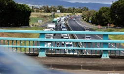 embouteillage quatre-voies Sainte-Marie