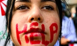 manifestation de solidarité avec le mouvement de contestation en Iran