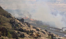 incendie dans la savane cap lahoussaye novembre 2022