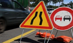panneau de travaux