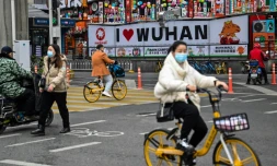 A Wuhan, des fleurs pour le Nouvel an et pour les morts du Covid