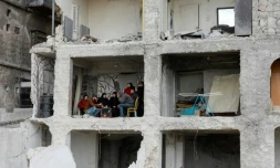 Séisme: à Alep, rester chez soi malgré tout