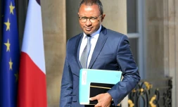 Le ministre de l'Education Pap Ndiaye arrive au conseil des ministres à l'Elysée