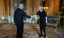 Le roi Charles III lors de sa première allocution télévisée