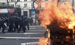 Incidents lors de la manifestation à Paris le 23 mars - AFP