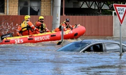 Inondations en Australie: un mort, les pluies s'atténuent