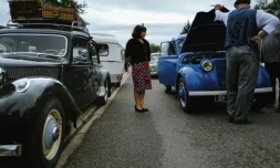 Avec "L'embouteillage", Lapalisse cultive sa nostalgie de la Nationale 7