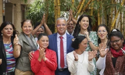 Le Président Cyrille Melchior a reçu raynaus SADON vainqueur d